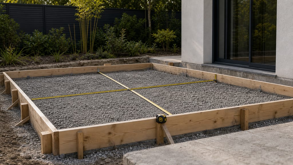 Calculer des mètres cubes de béton Sol minéral et volumes de rénovation avec matière brute
