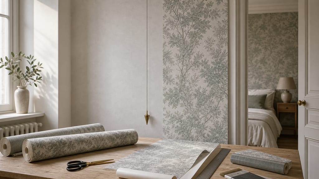 Mur intérieur clair prêt à recevoir un revêtement décoratif